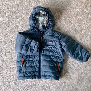 Patagonia baby kids reversible down hoody jacket
